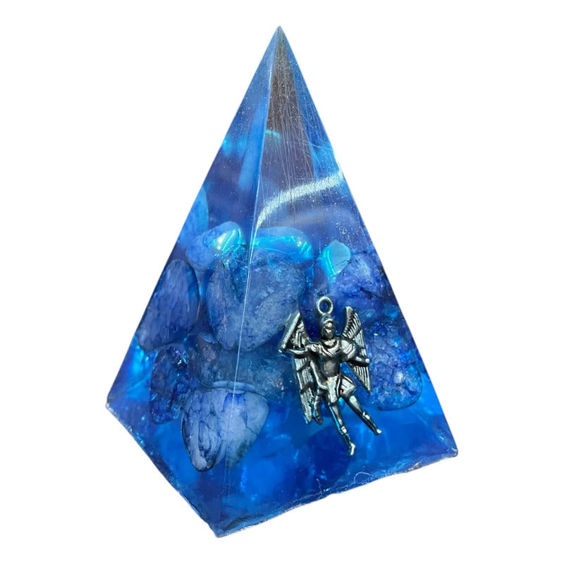 Piramide Angel En Tamaños 5 Cm, 7 Cm Y 9 Cm A Elegir 7 Cm Azul by HEREJE