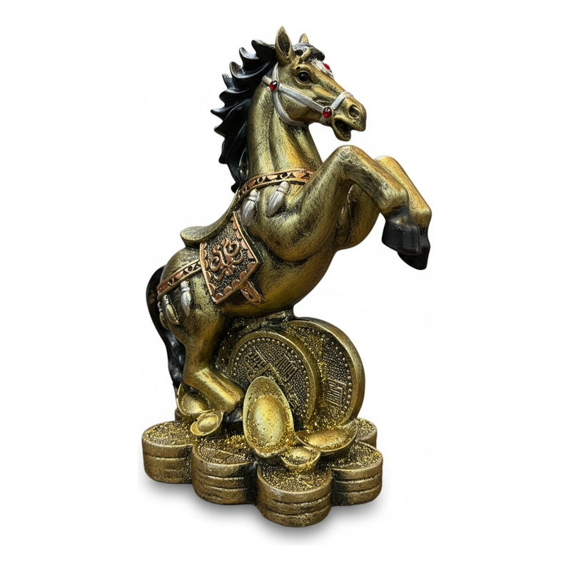 Caballo Año Chino Estatua De Resina 18x13x8.5 Cm by HEREJE