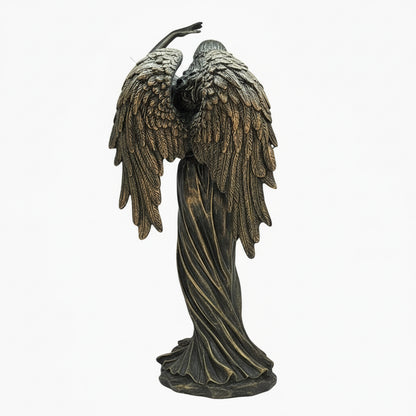 Abundia Angel De La Abundancia 28 Cm Pintado Tipo Bronce by HEREJE