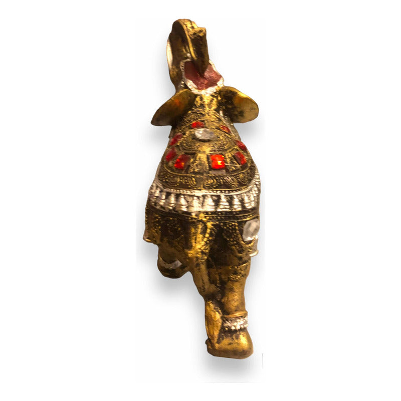 Elefante Con Cristales 16cm Dorado by ARTICULOS ESOTERICOS LETY