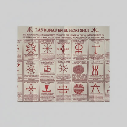 Runas Feng Shui Chinas Estampa Plantilla Con Explicación by ARTICULOS ESOTERICOS LETY
