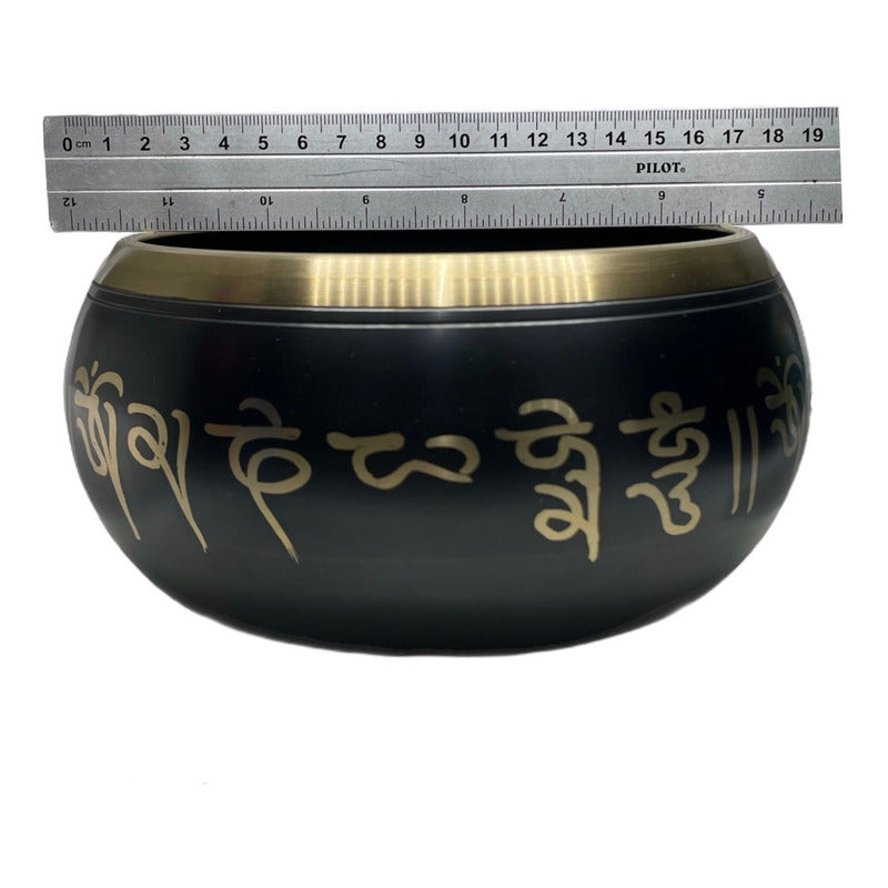 Cuenco Tibetano 18cm De Diámetro 7 Metales Importado Indu by HEREJE