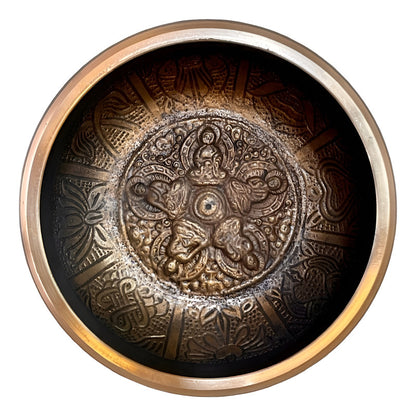 Cuenco Tibetano 7 Metales Sanacion Chakras 130 Mm by HEREJE