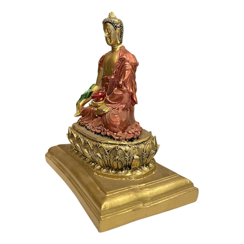 Buda De La Salud Y Meditación 15 Cm Escultura De Resina by HEREJE