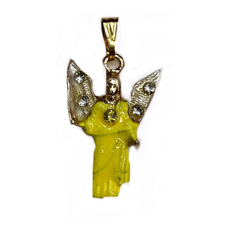Arcangel Jofiel Dije Baño De Oro Con Cristal by ARTICULOS ESOTERICOS LETY