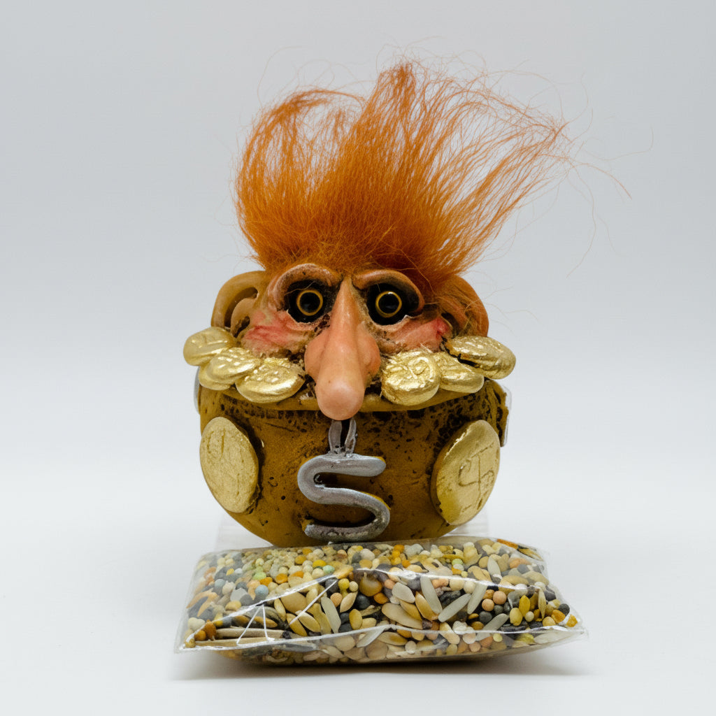 Troll Púa De La Riqueza + Semillas + Tarjeta Activación 7cm by HEREJE