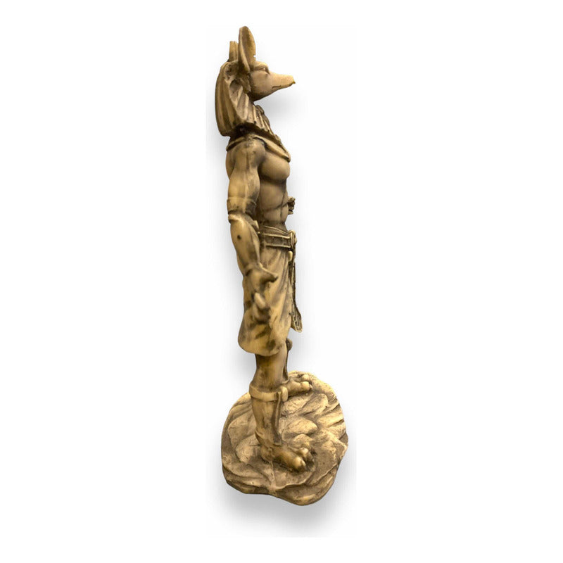 Anubis Manzana 25cm Figura De Resina Hueso by HEREJE