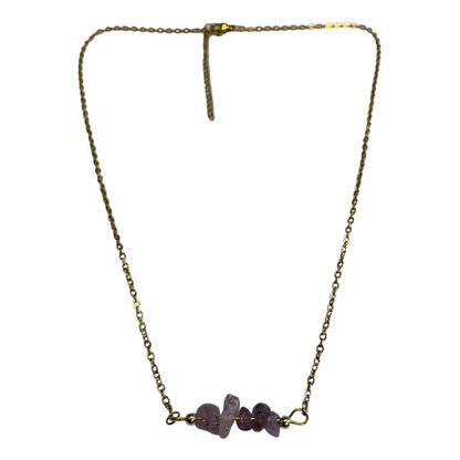 Collar Aquíje Pedra Cuarzo Dorado 45 Cm by HEREJE