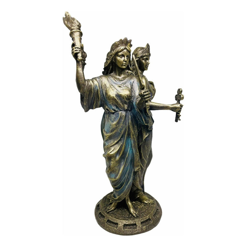 Estatua Hecate Triple Diosa Resina 21cm by HEREJE
