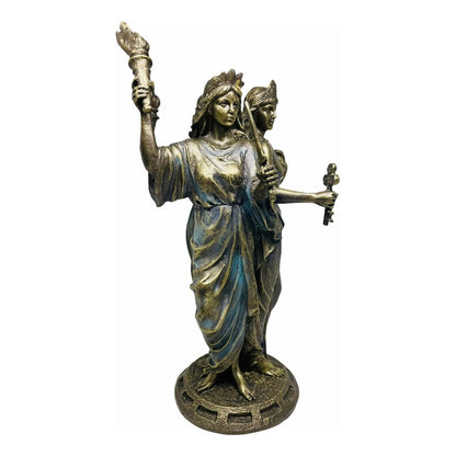 Estatua Hecate Triple Diosa Resina 21cm by HEREJE