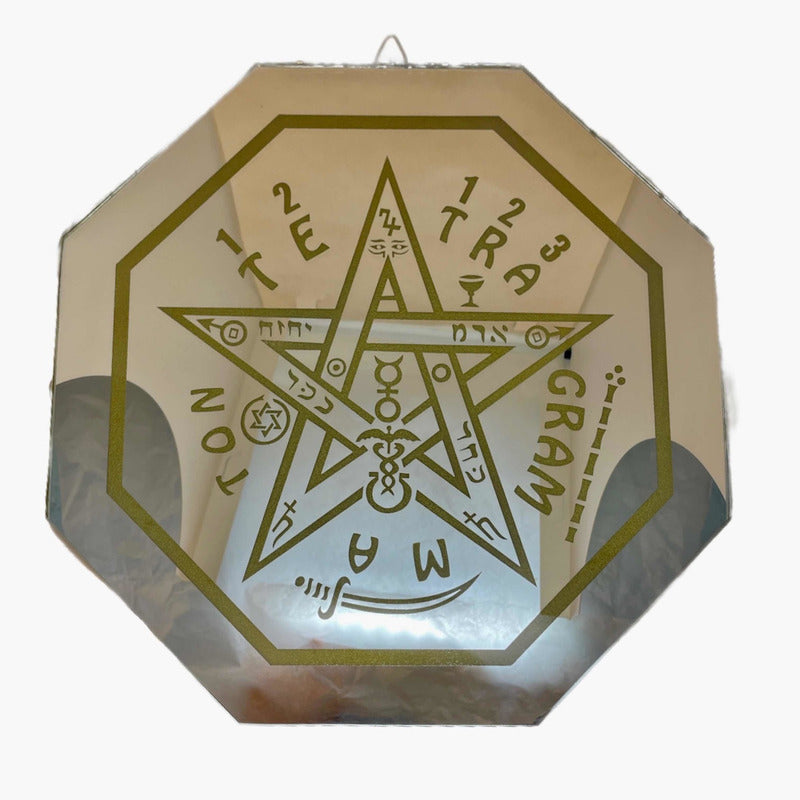 Tetragramaton 30cm Espejo Grabado by HEREJE
