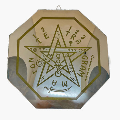 Tetragramaton 30cm Espejo Grabado by HEREJE