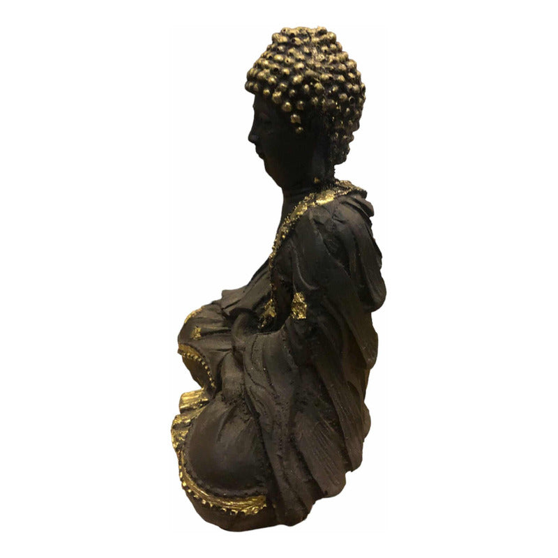 Buda Tapete Negro 13x9x6 Negro by ARTICULOS ESOTERICOS LETY