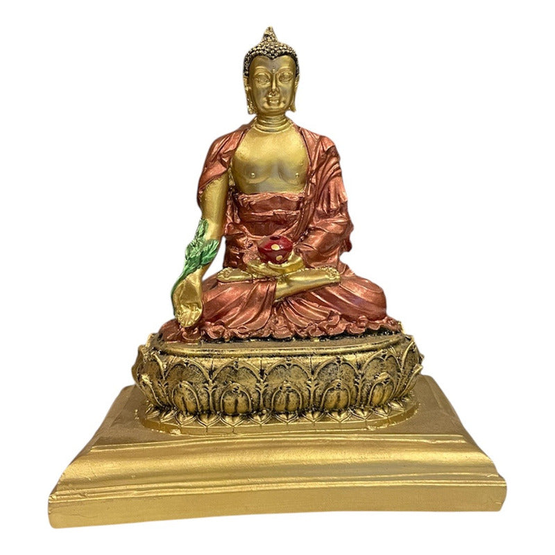Buda De La Salud Y Meditación 15 Cm Escultura De Resina by HEREJE