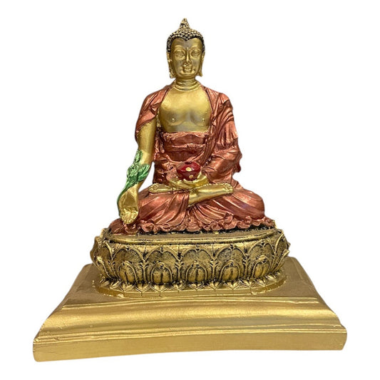 Buda De La Salud Y Meditación 15 Cm Escultura De Resina by HEREJE