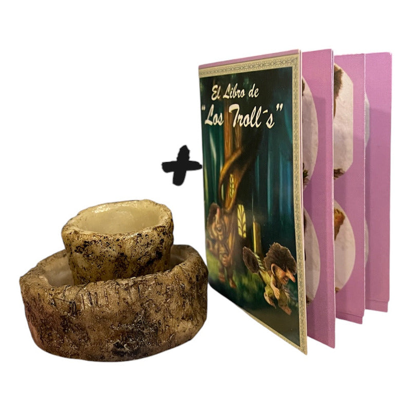 Comedero Y Bebedero Para Troll + Semillas Café by ARTICULOS ESOTERICOS LETY