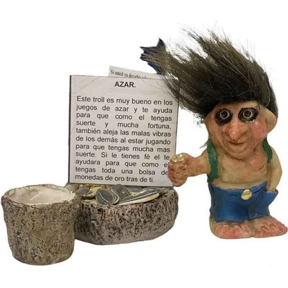 Troll Mini + Comedero + Semillas + Tarjeta Varios Modelos Azar 6.3 Cm