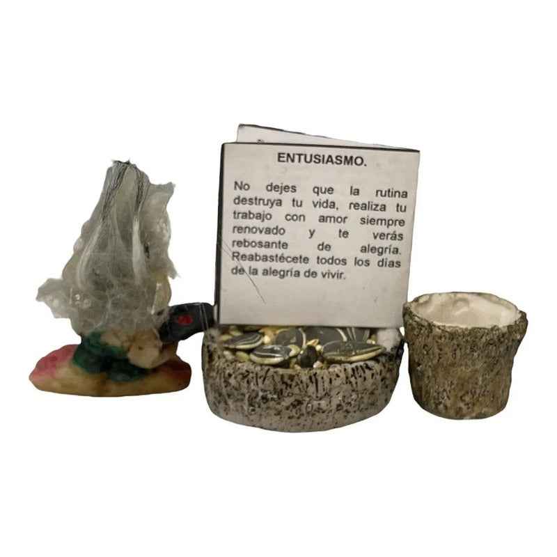 Troll Mini + Comedero + Semillas + Tarjeta Varios Modelos Entuciasmo 5.2cm
