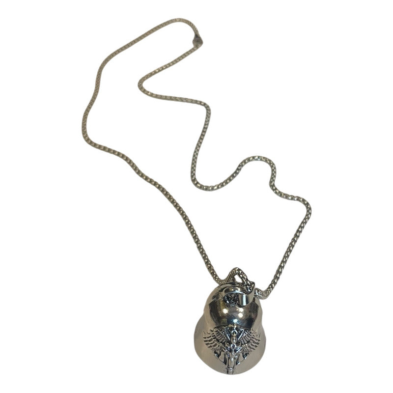 Campana Biker Con Cadena En Niquel by HEREJE
