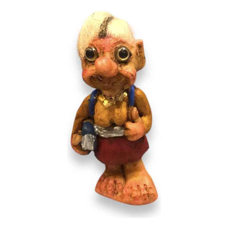 Troll Mini + Comedero + Semillas + Tarjeta Varios Modelos Estudiante Niña 4.5cm