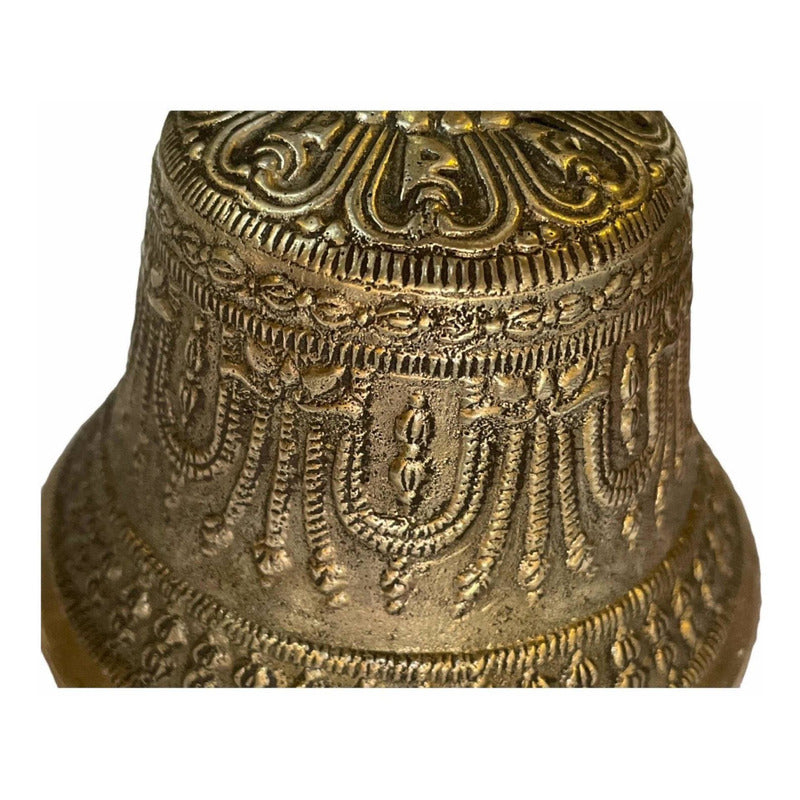 Campana Tibetana Cuenco Sanacion 7 Metales 14 Cm Alto by HEREJE