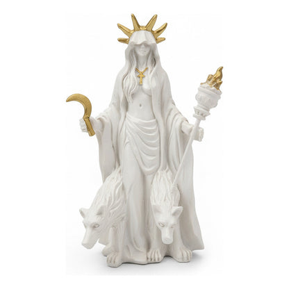 Hecate Estatua De Resina De 16cm De Altura Con Lobos by HEREJE