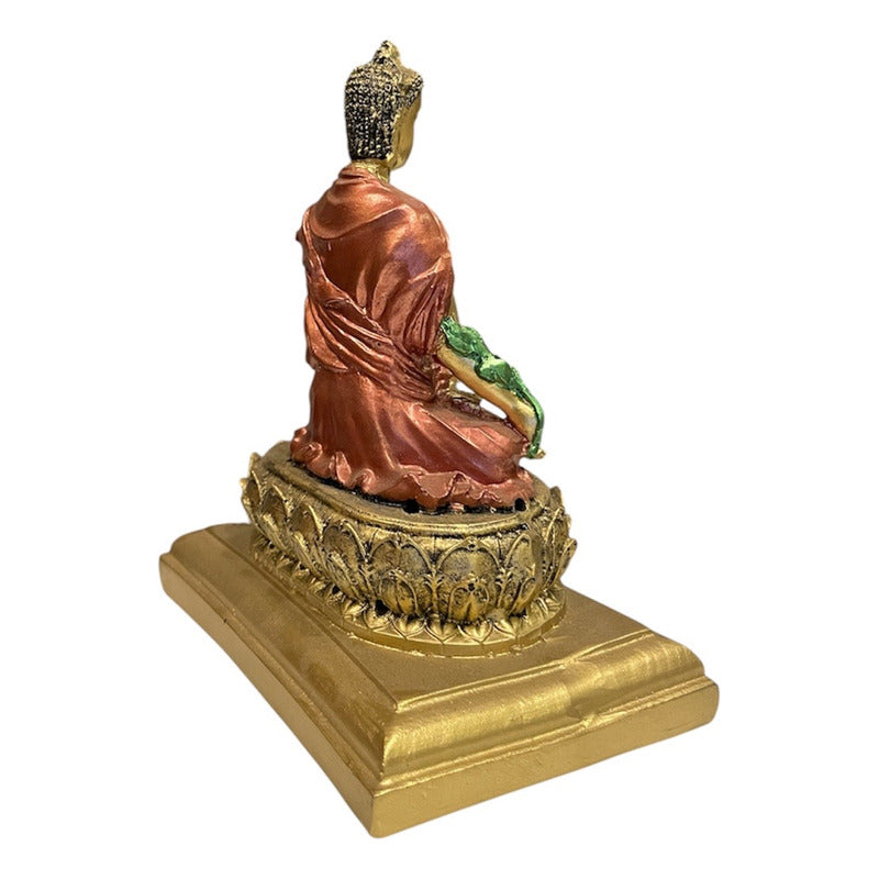 Buda De La Salud Y Meditación 15 Cm Escultura De Resina by HEREJE