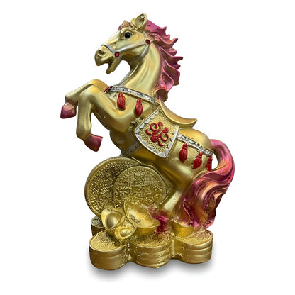 Caballo Año Chino Estatua De Resina 18x13x8.5 Cm by HEREJE