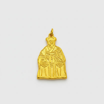 Gran Duque General Yan Xin Feng Shui Amuleto Baño Oro 3.5cm by HEREJE