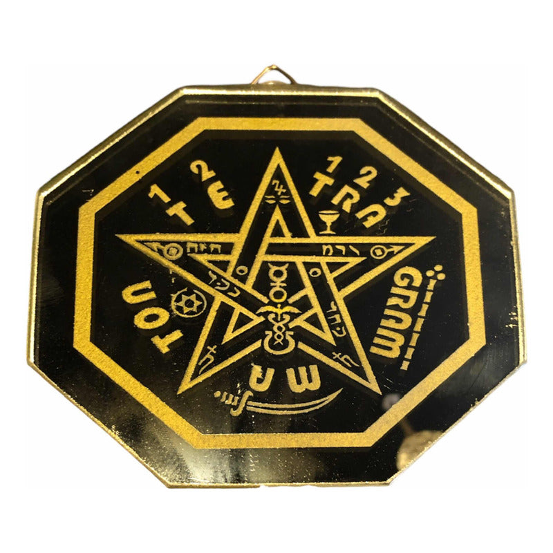 Tetragramaton 12cm Espejo Grabado by HEREJE