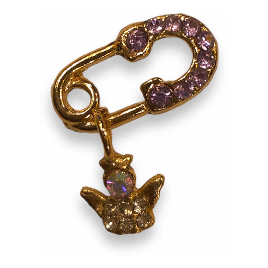 Arcangel Zadquiel Prendedor Seguro Mini 2.8x0.8x0.2 Morado by HEREJE