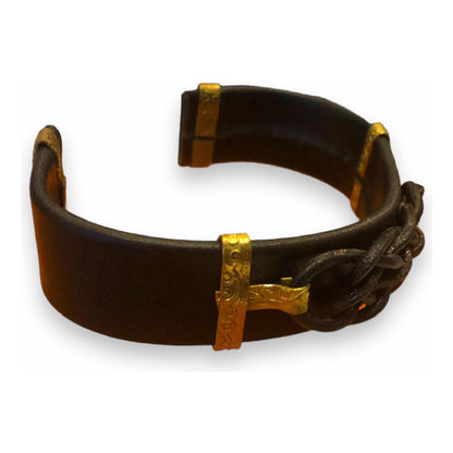 Brazalete Nudo Sintin Tipo Piel by HEREJE