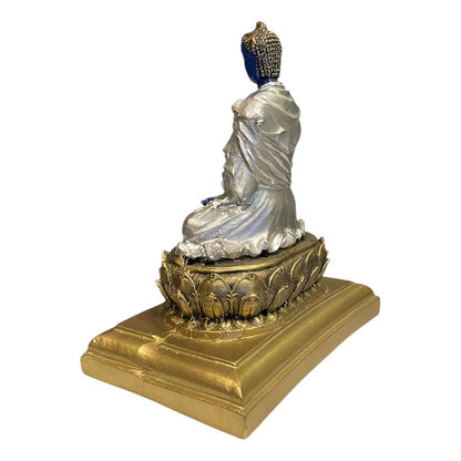 Buda De La Salud Y Meditación 15 Cm Escultura De Resina by HEREJE