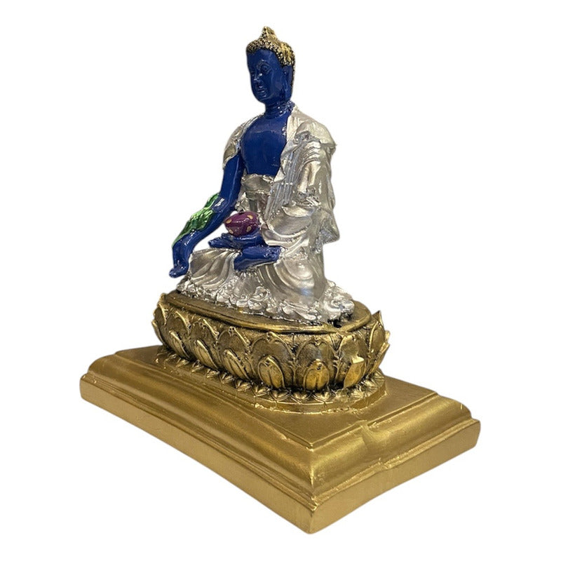 Buda De La Salud Y Meditación 15 Cm Escultura De Resina by HEREJE