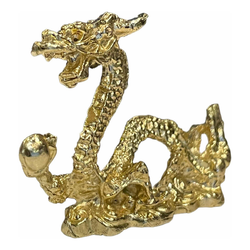 Dragón Amuleto De Protección Dorado by ARTICULOS ESOTERICOS LETY