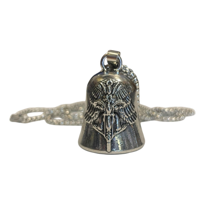 Campana Biker Con Cadena En Niquel by HEREJE