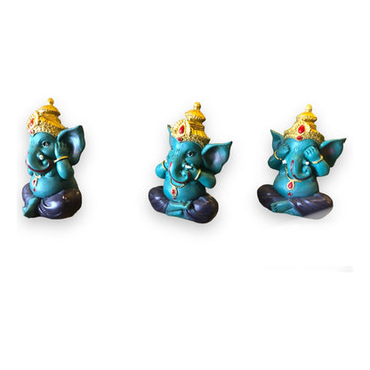 Juego De 3 Ganesh 10cm by HEREJE