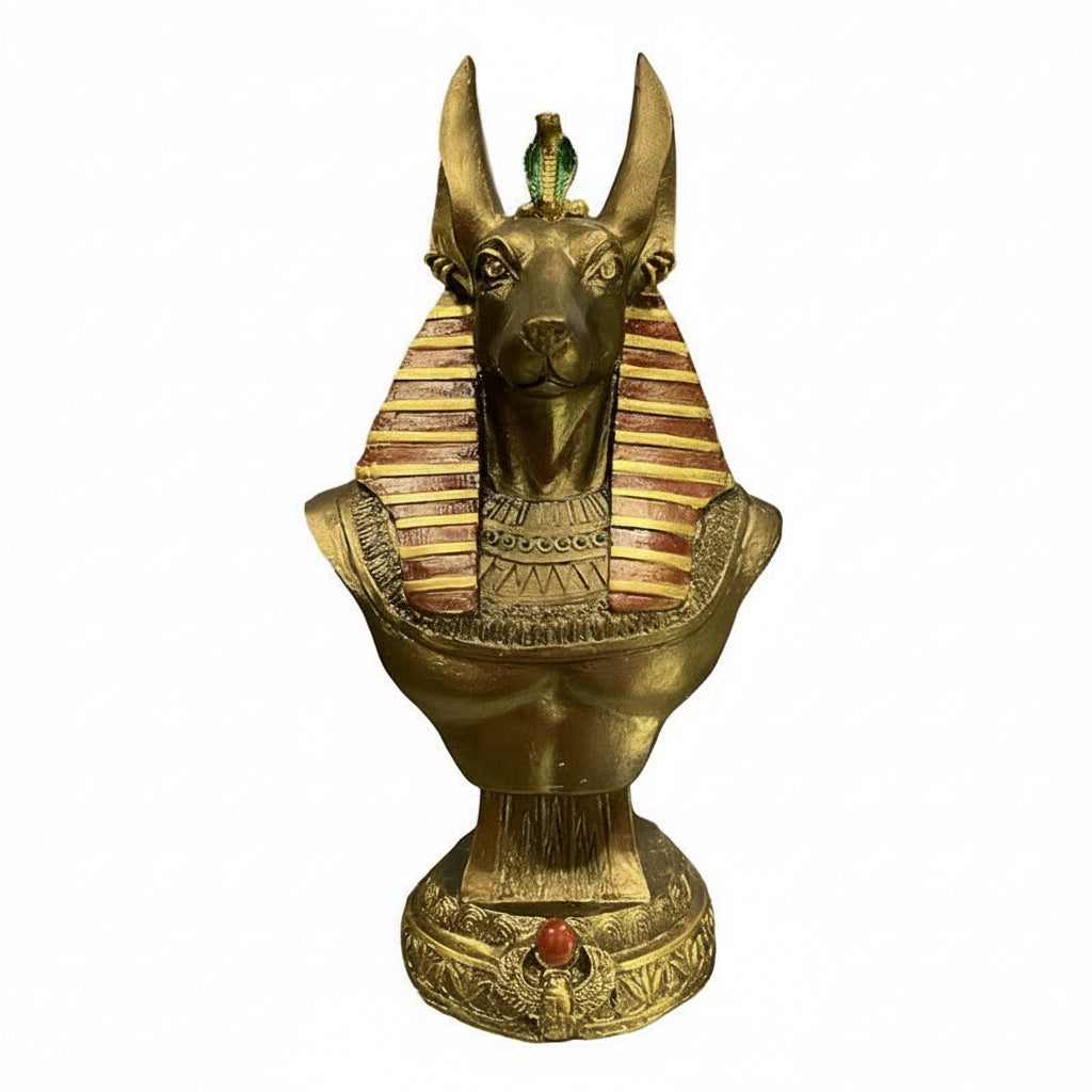 Anubis Egipcio Figura De Resina 23cm Tipo Bronce Tipo Bronce by HEREJE
