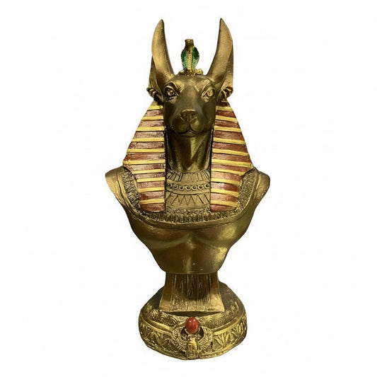 Anubis Egipcio Figura De Resina 23cm Tipo Bronce Tipo Bronce by HEREJE