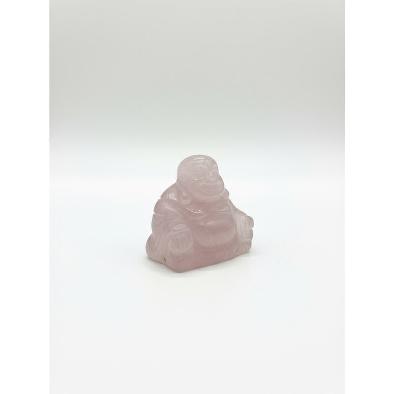 Escultura De Cuarzo Rosa Con Forma De Buda Rosa by HEREJE