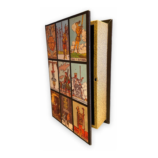 Caja De Seguridad Libro Tarot Forro Vinil Negro by HEREJE