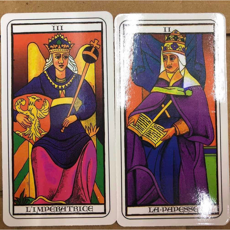 Tarot Marsella + Amuleto + Bolsa + Libro Reverso Cuadriculad by HEREJE