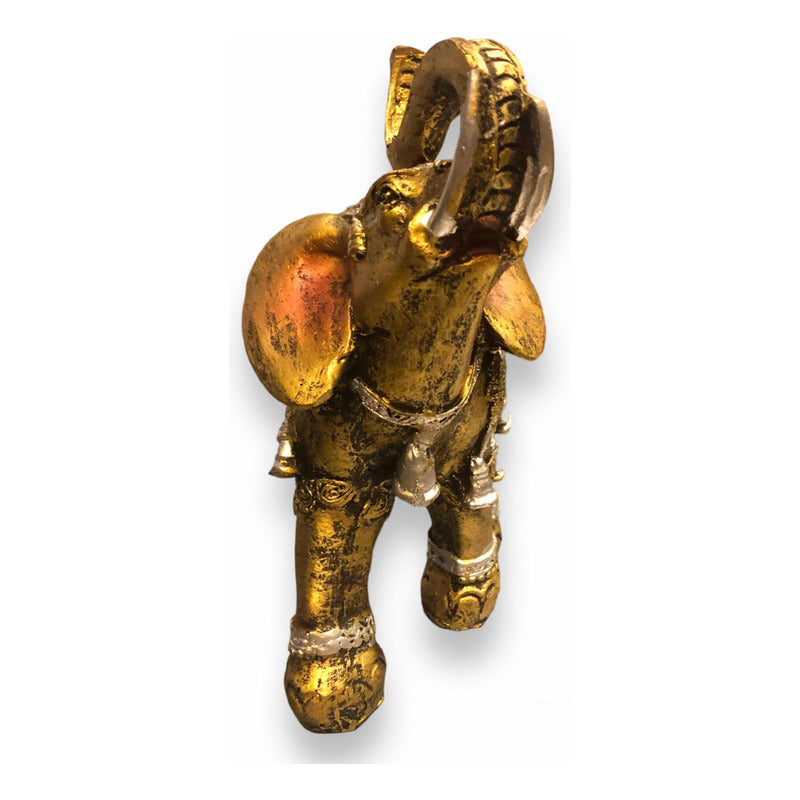 Elefante Con Cristales 16cm Dorado by ARTICULOS ESOTERICOS LETY