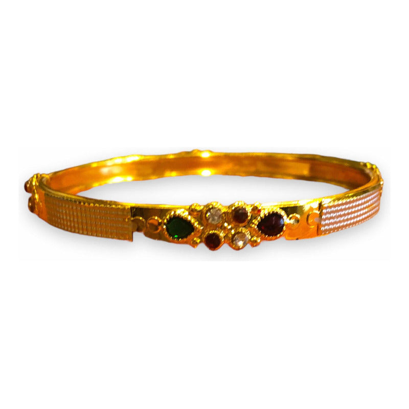 Pulsera Indu Chapa De Oro Dorado 12.7 Cm by HEREJE