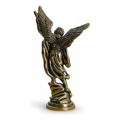 San Miguel Arcángel Figura De Metal De 7.5 Cm Dorado by HEREJE
