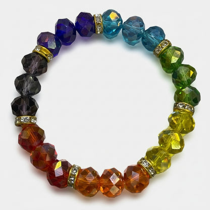 Pulcera 7 Chakras En Cristal Variado 10 Cm by HEREJE