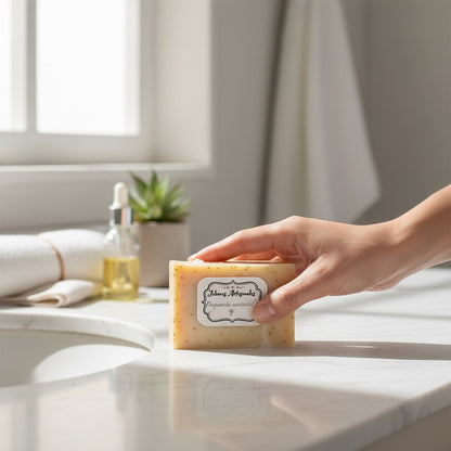 Jabon Artesanal 100 Gramos Aromas A Elegir 5x7x2cm by HEREJE