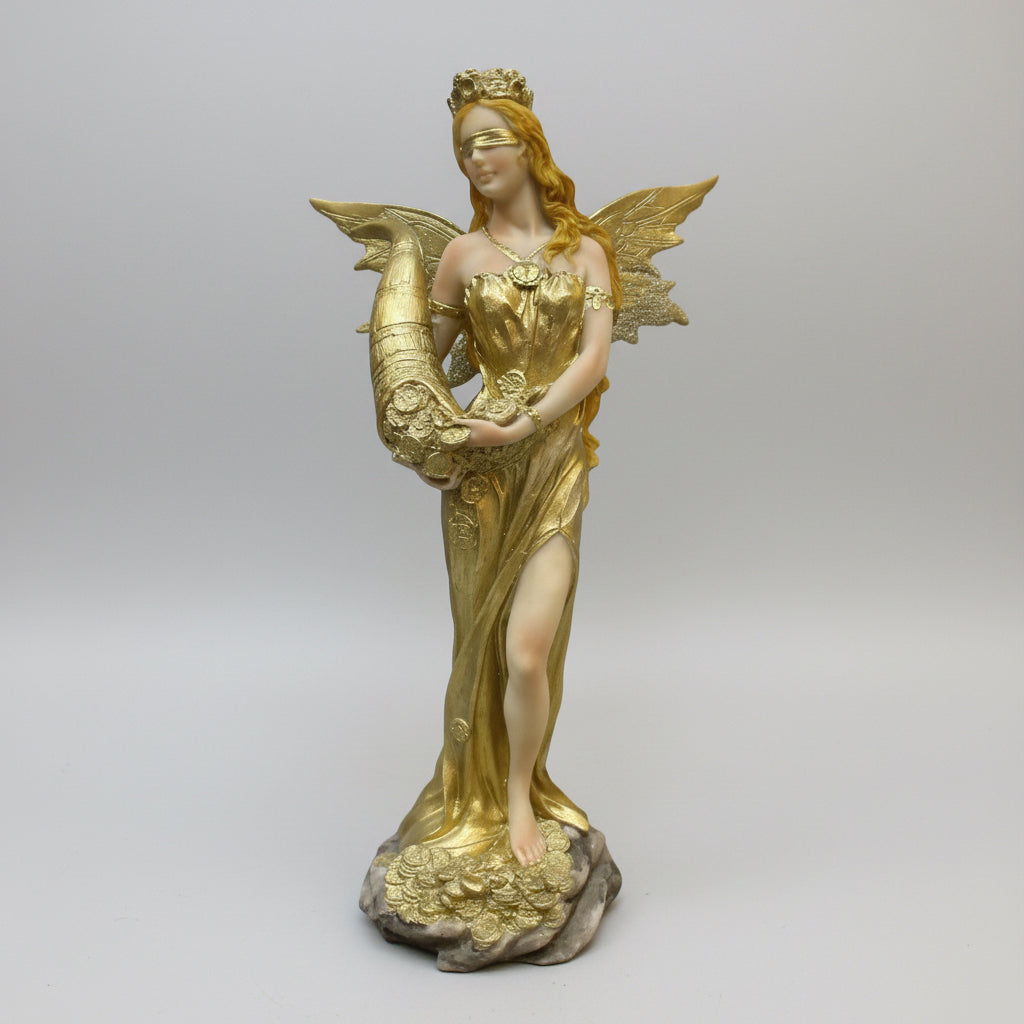 Estatua Abundia Con Alas 28 Cm Resina. by ARTICULOS ESOTERICOS LETY