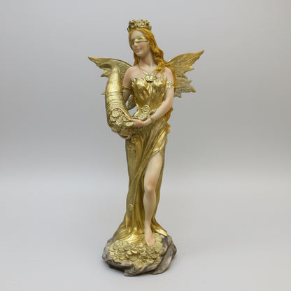 Estatua Abundia Con Alas 28 Cm Resina. by ARTICULOS ESOTERICOS LETY