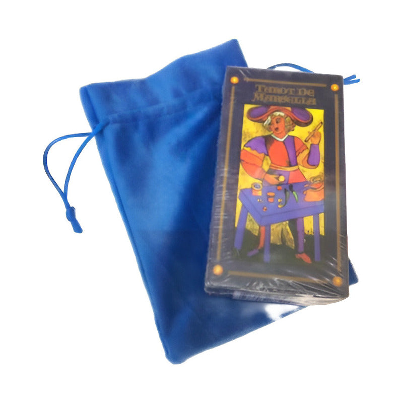 Tarot Marsella + Amuleto + Bolsa Para Tarot + Libro 13.4 Cm by HEREJE